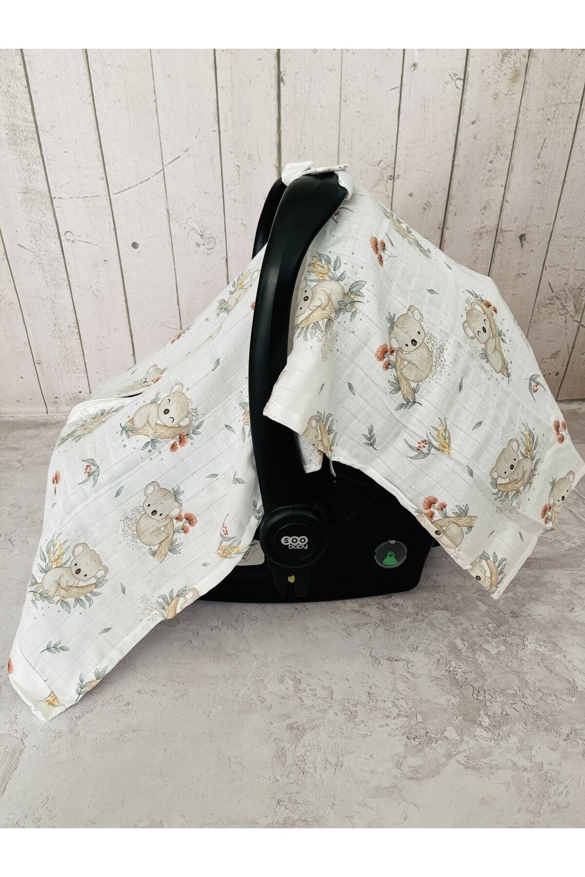 JUNİPERUS Fermuarlı Müslin Bezi Puset Örtüsü Koala fotoğrafı 4 (önizleme)