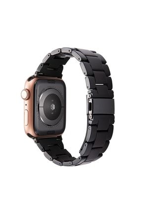 E2m Apple Watch 38-40mm Krd-25 Resin Siyah Kordon RSN38-0001