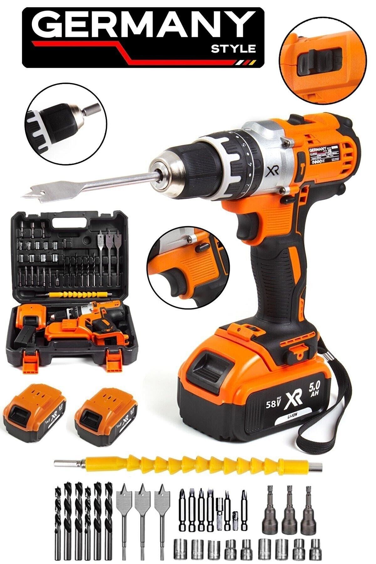 Germany Style Grmpro8036k 58v Max Xr Çift Akülü Darbeli Torklu