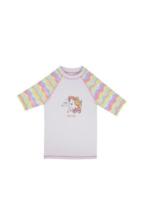 Baskılı Çok Renkli Kız Çocuk T-shirt 5002575865