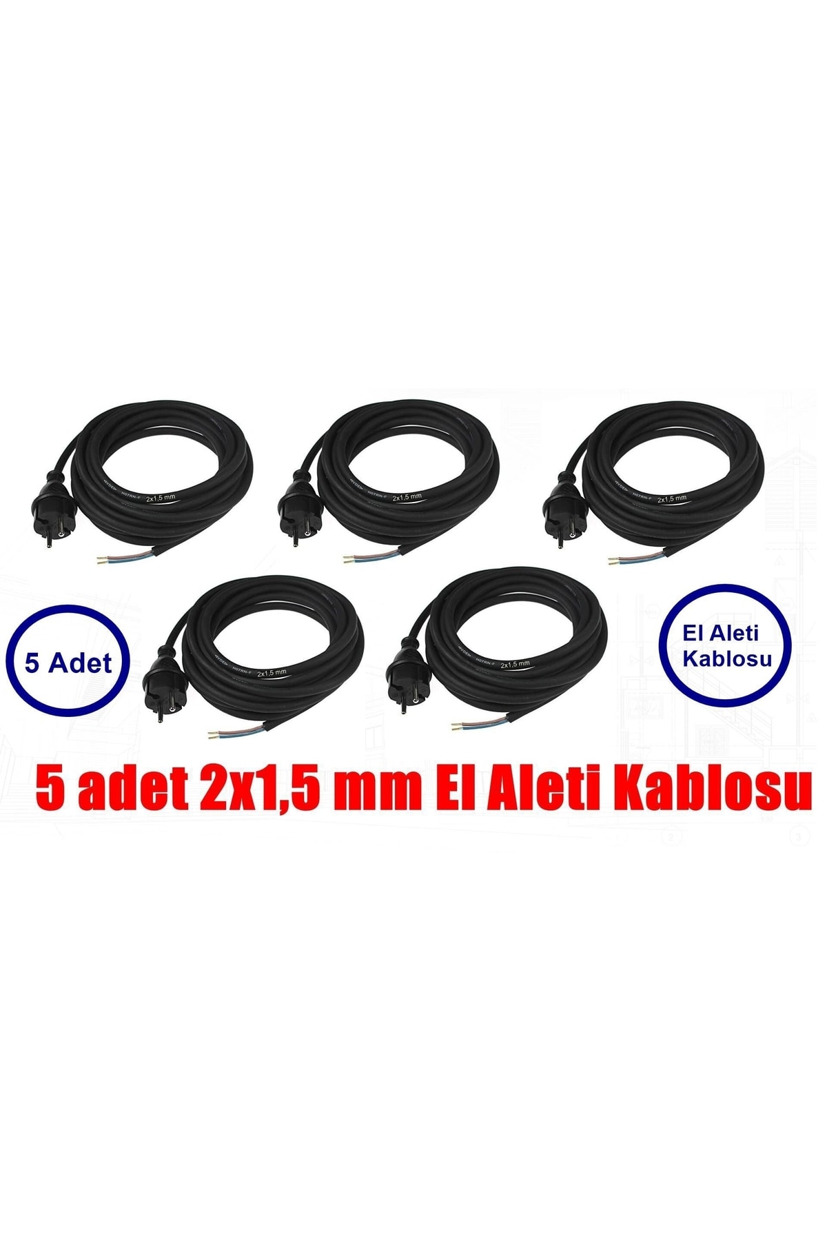 Nesta Fişli Kablo Taşlama Ve Matkap Için 5 Adet 3,80 Mt