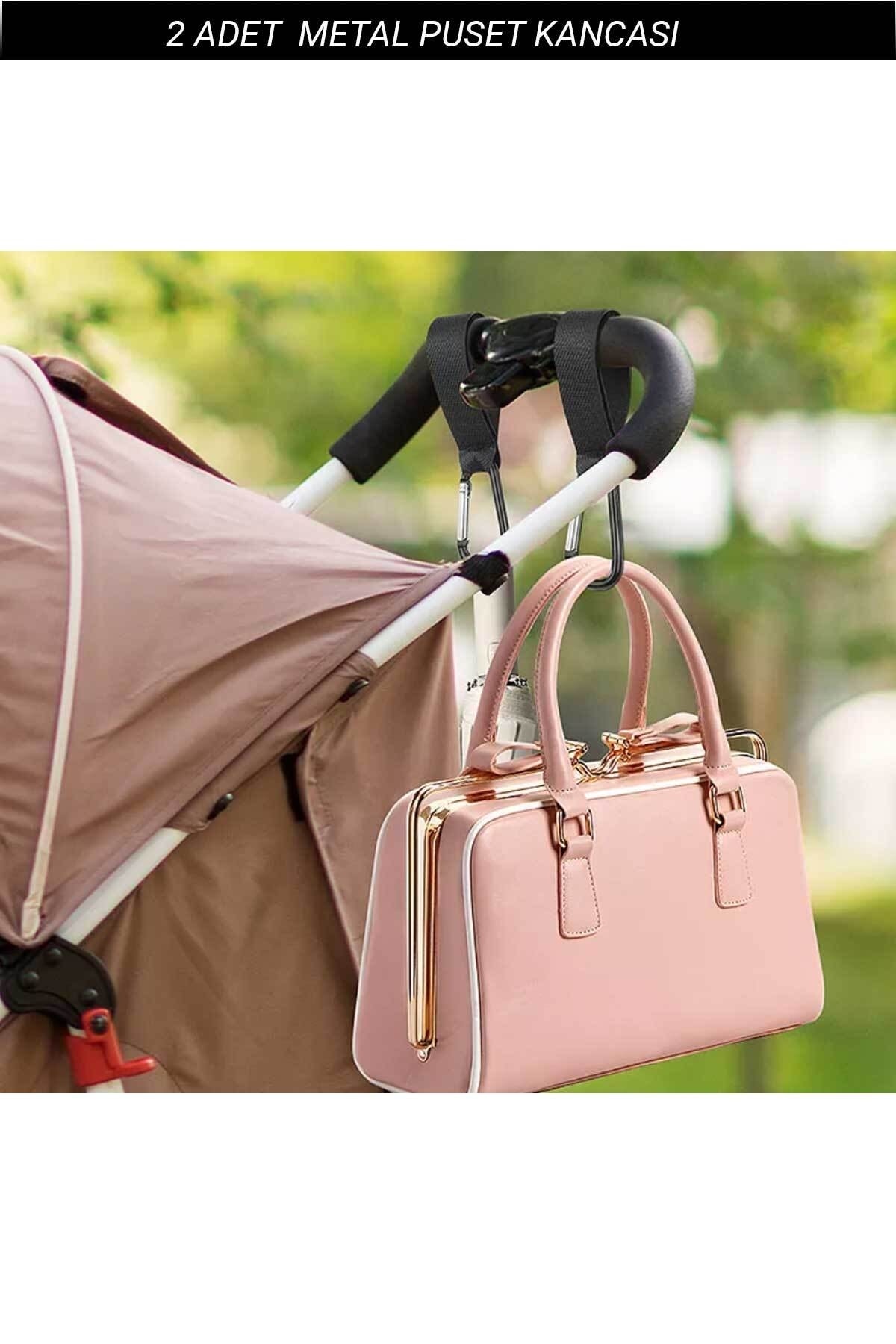 RevuBaby Puset Kancası Bebek Arabası Askı Aparatı 2 Adet Metal fotoğrafı 2 (önizleme)