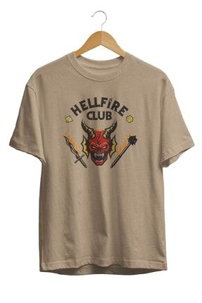 Hell Fire Club Stranger Things Pamuklu Renkli Tişört BRL-TS-HELL