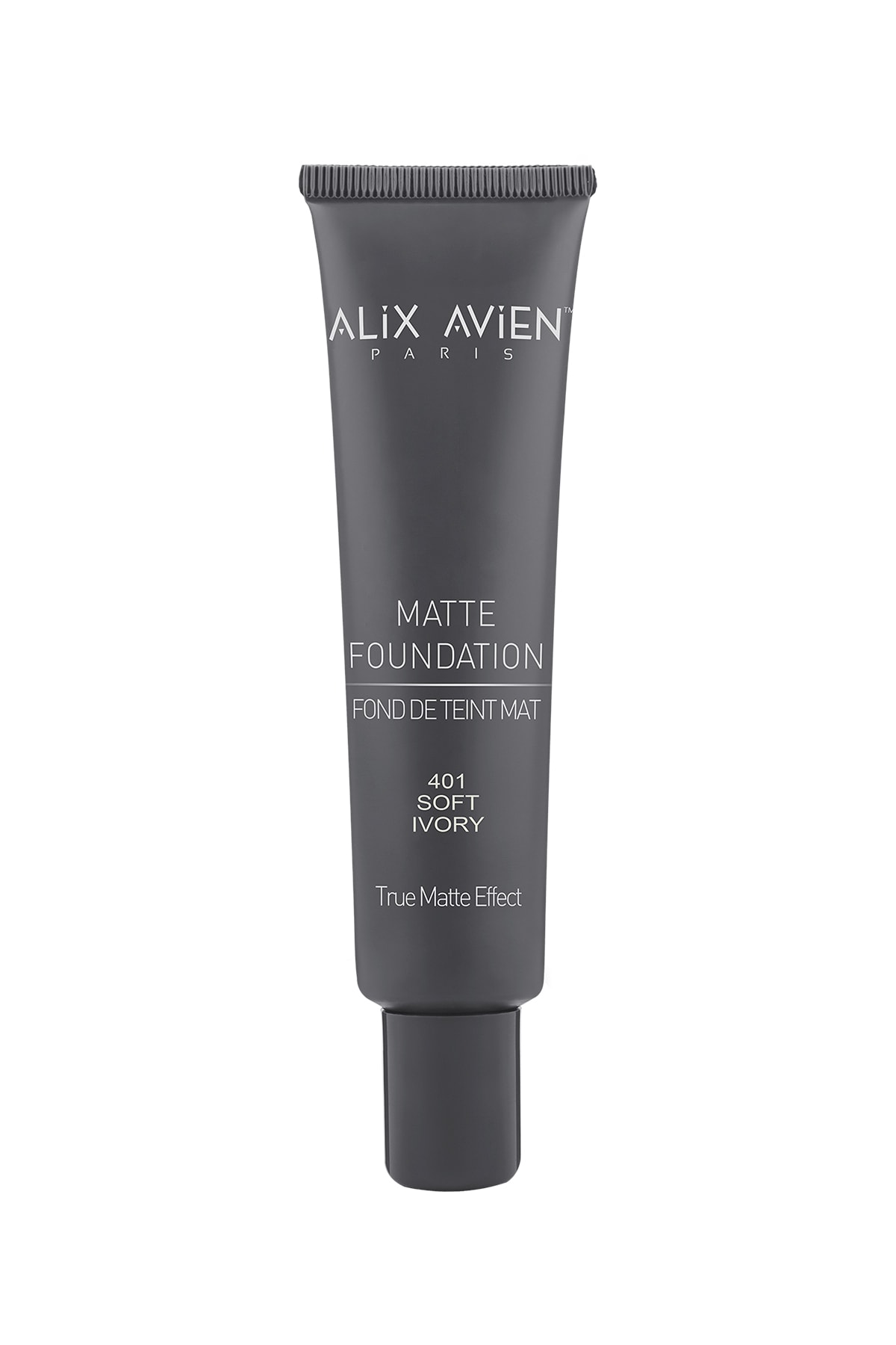 Alix Avien Matte Foundation - Mat Fondöten 401 Soft Ivory Yüksek Kapatıcı Uzun Süre Kalıcı Etki - 40 ml