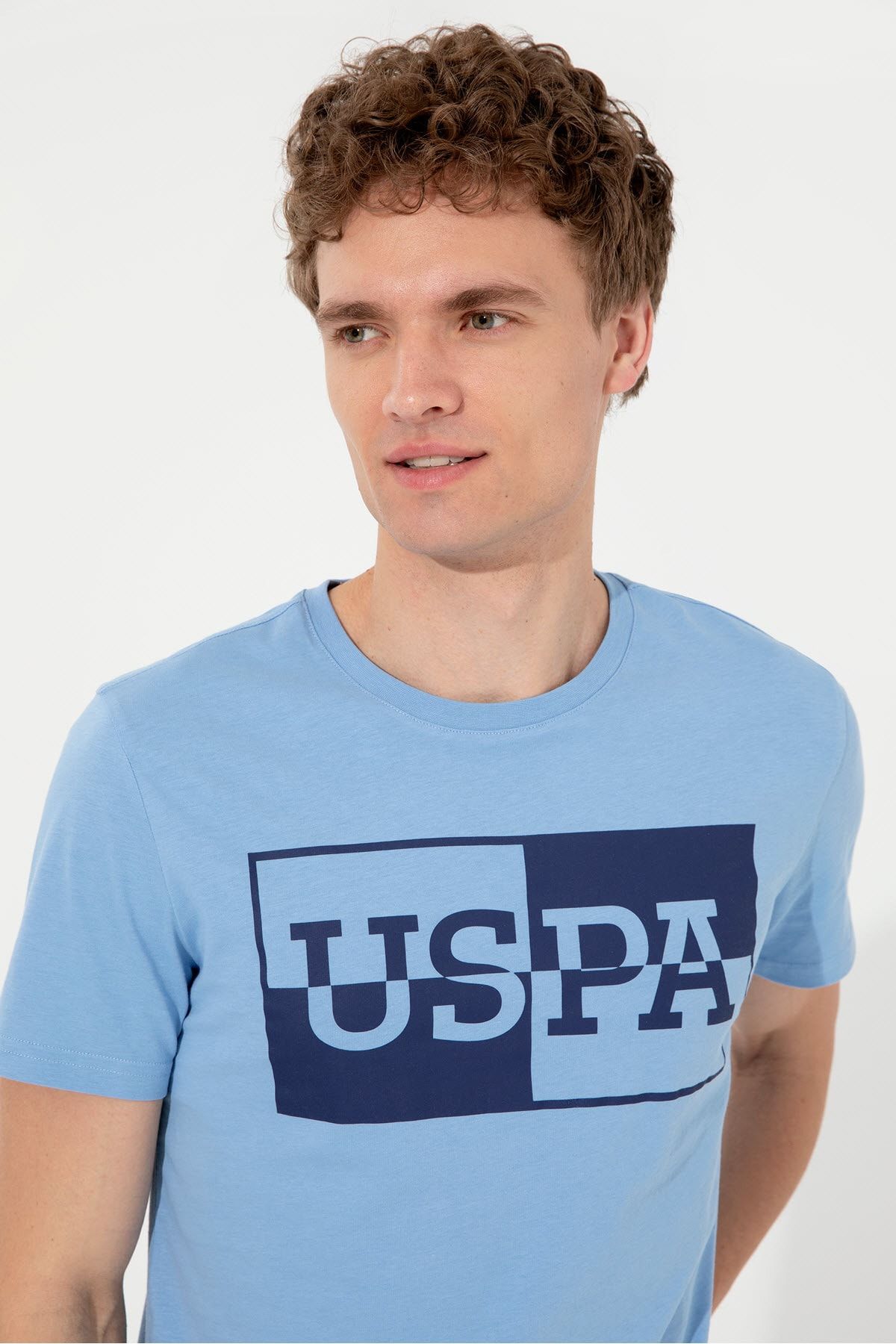 تی شرت آبی مردانه تیشرت اورجینال U.S. Polo Assn.
