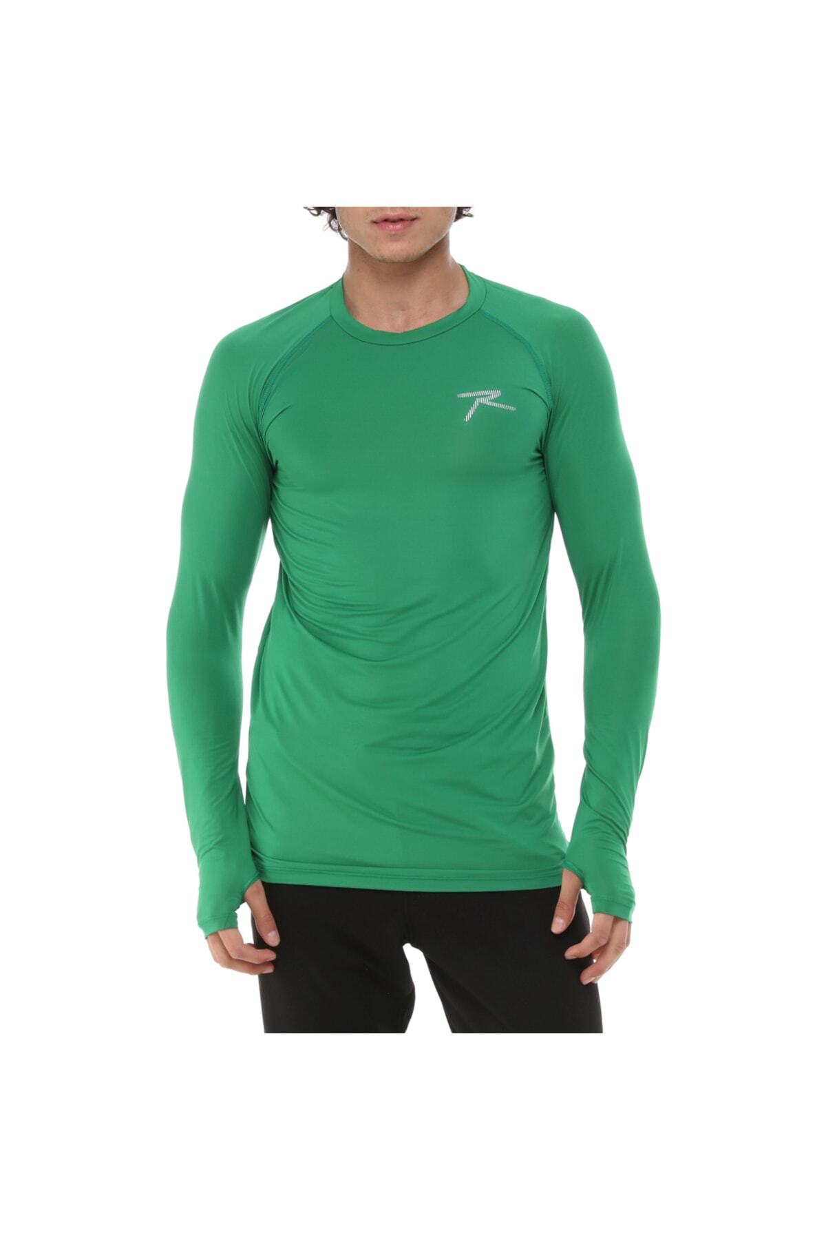 تي شيرت رياضي للأداء الفني بأكمام طويلة باللون الأ...