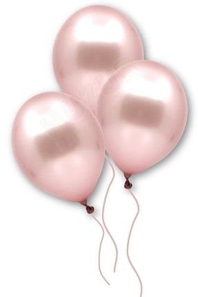 Gül Kurusu Renkli Metalik Balon 10 Adet 30 Cm Koyu Pembe Lateks Parti Konsept Doğum Günü Süs Balonu METALIKBALON10