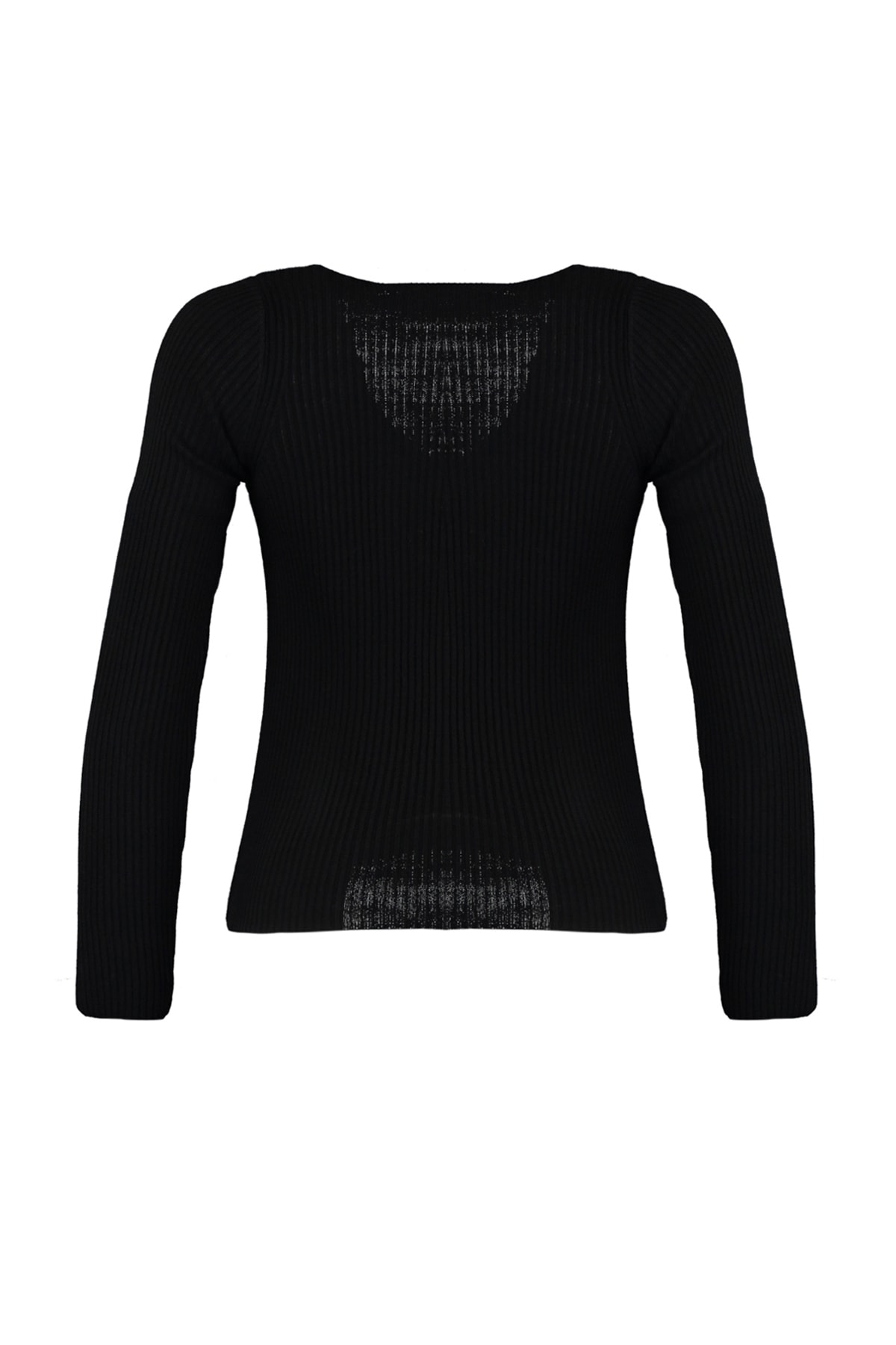 Trendyolmilla  Siyah Basic V Yaka Triko Hırka Triko Hırka TWOAW23HI0019 - Görsel 8