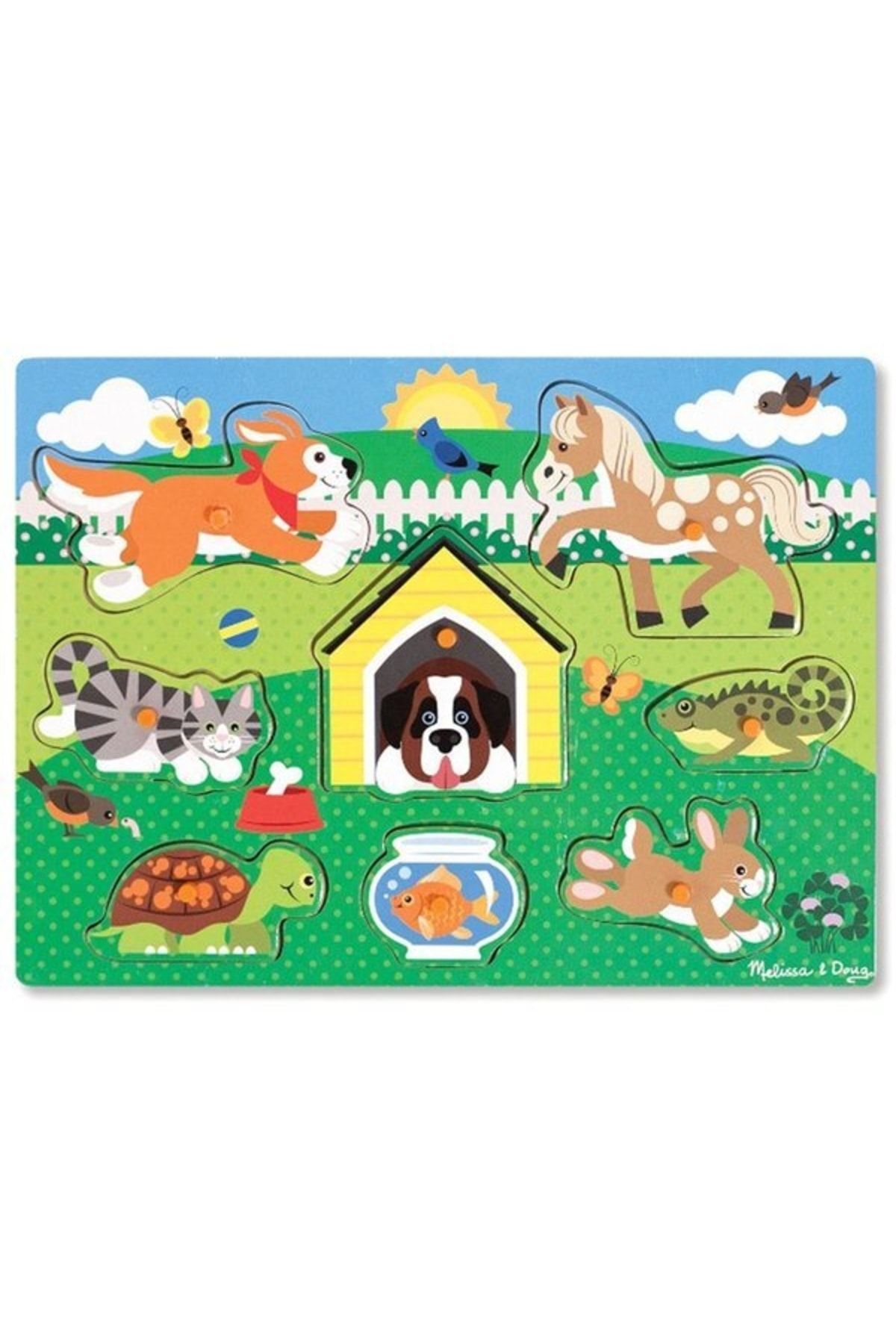 اسباب بازی های چوبی چند رنگ Melissa Doug ملیسا و داگ باید حیوانات YPBZ EVSIL را نگه دارند Melissa & Doug