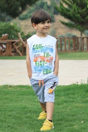 Tosspa Kids South Eastern Baskılı Pamuklu Askılı T-shirt T3125459