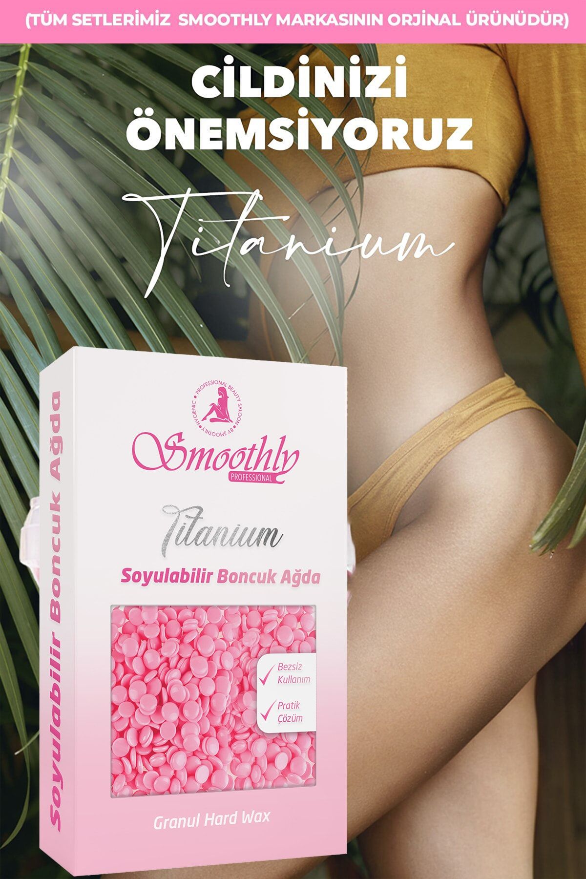 Smoothly 2 Adet 250gr Soyulabilen Boncuk Ağda Seti, Ağda Isıtıcı Makine, Tüy Geciktirme Etkili Losyon ZO9799