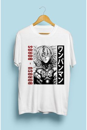 Unisex One Punch Man Boros Anime Karakter Baskılı Özel Tasarım Tişört AKRB1104T