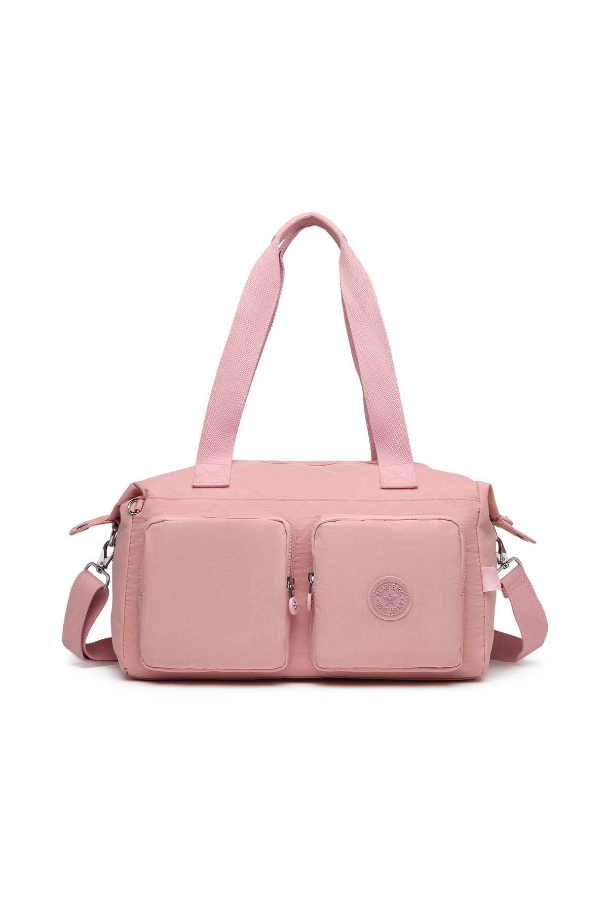 Smart Bags Omuz Askılı Kadın Çantası Krinkıl Kumaş 3113 Siyah