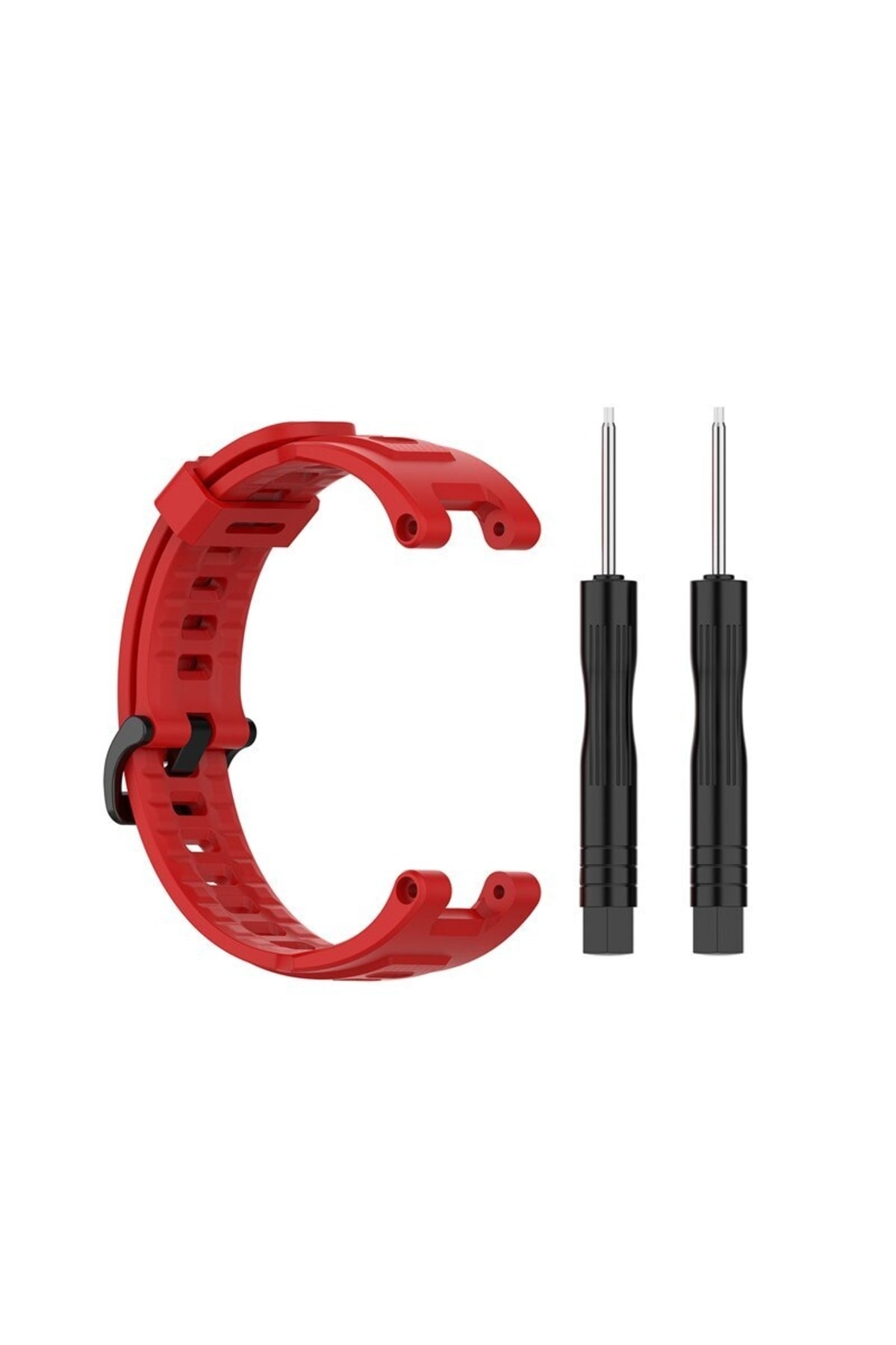 Solitude Sport Professional Silicone Lanyard Compatible With Amazfit T-rex Red