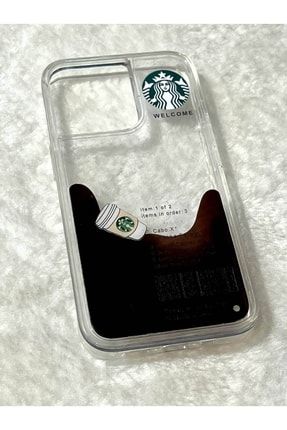 Iphone 13 Uyumlu Starbucks Coffee Sulu Desenli Telefon Kılıfı TLFNCYZ8520