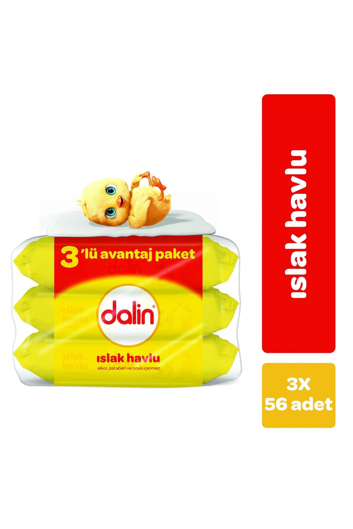Dalin Islak Havlu Klasik 3x56 Adet