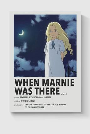 When Marnie Was There Studio Ghibli Anime Info Card Bilgi Kartı Minimalist Poster DUOFG200993