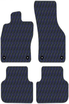 Nissan Note 2005-2013 Uyumlu Mavi Dikişli Siyah Deri Paspas DRKHVK14125
