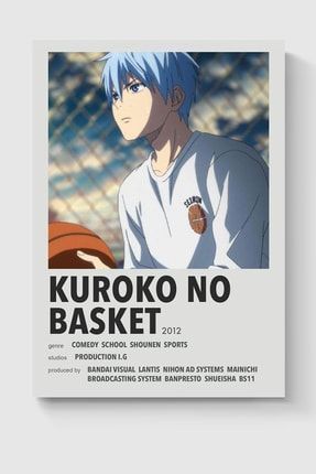 Kuroko No Basket Anime Info Card Bilgi Kartı Minimalist Poster DUOFG200759