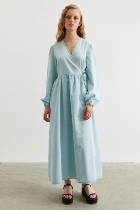 Lily Denim Elbise - Açık Mavi HY22888-AÇIK MAVİ