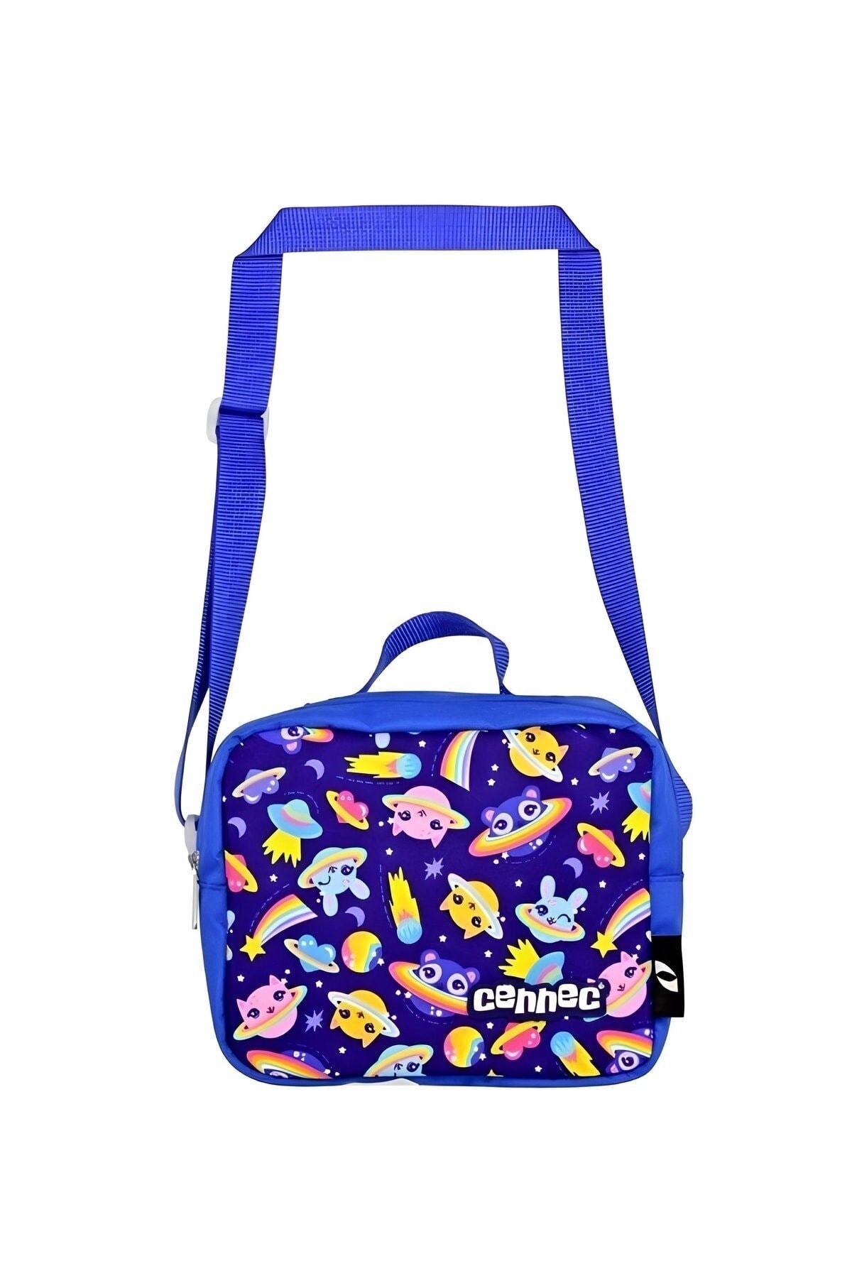 کیف ÜMİT ÇANTA Famebag-Cennec Blue Cute Planet کیف مدرسه ابتدایی کودکان- ست جعبه نهار اورجینال - تصویر 4