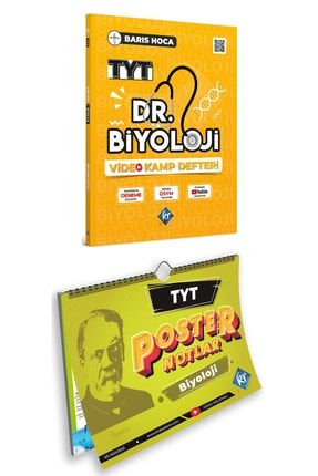 Barış Hoca Tyt Dr. Biyoloji Video Kamp Defteri Ve Tyt Biyoloji Poster Notlar BRSSET004