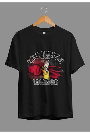 Oversize One Punch Man Saitama Anime Karakter Baskılı Özel Tasarım Tişört AKRB1092V