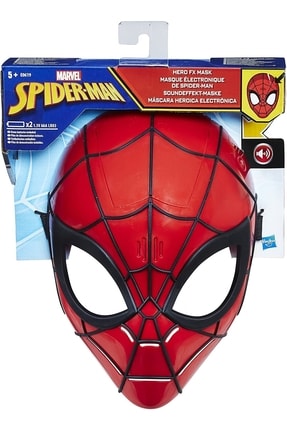 Spiderman Sesli Elektronik Maske Örümcek Adam Marvel Spider Man Maskesi Pilli Sesli Lisanslı Spiderman Maske
