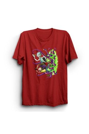 Rick And Morty Canavarlar Baskılı T-shirt TT-BT32500
