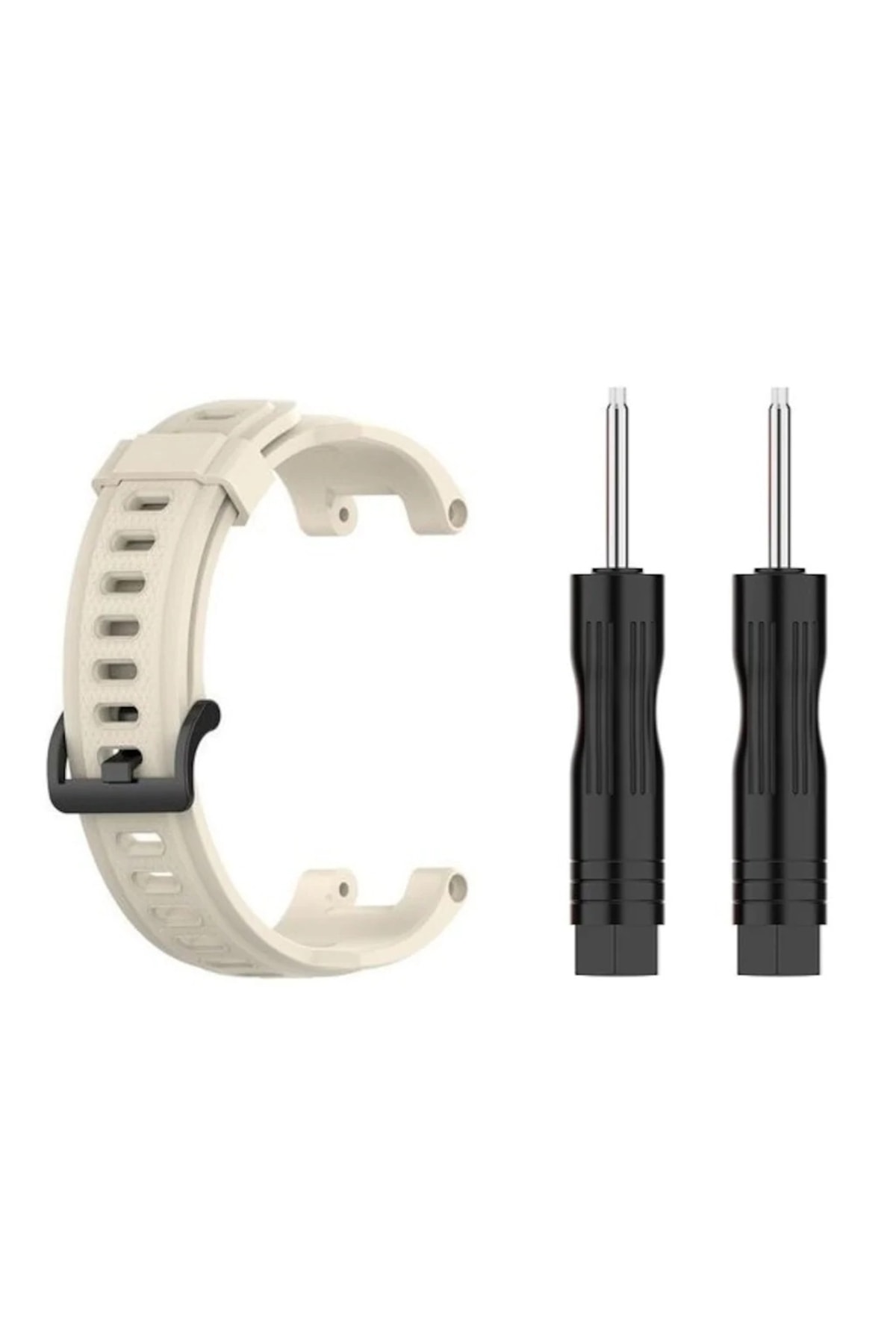Solitude Sport Professional Silicone Lanyard Cream Compatible With Amazfit T-rex