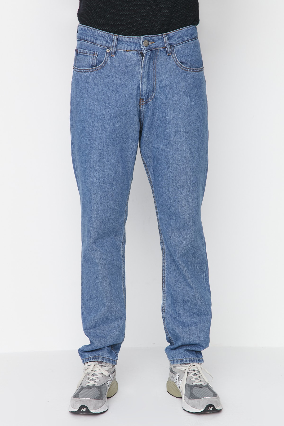 TRENDYOL MAN Erkek Mavi Essential Fit Jeans Kot Pantolon TMNAW23JE00039