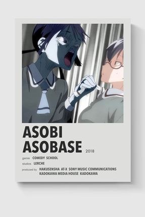 Asobi Asobe Anime Info Card Bilgi Kartı Minimalist Poster DUOFG200496