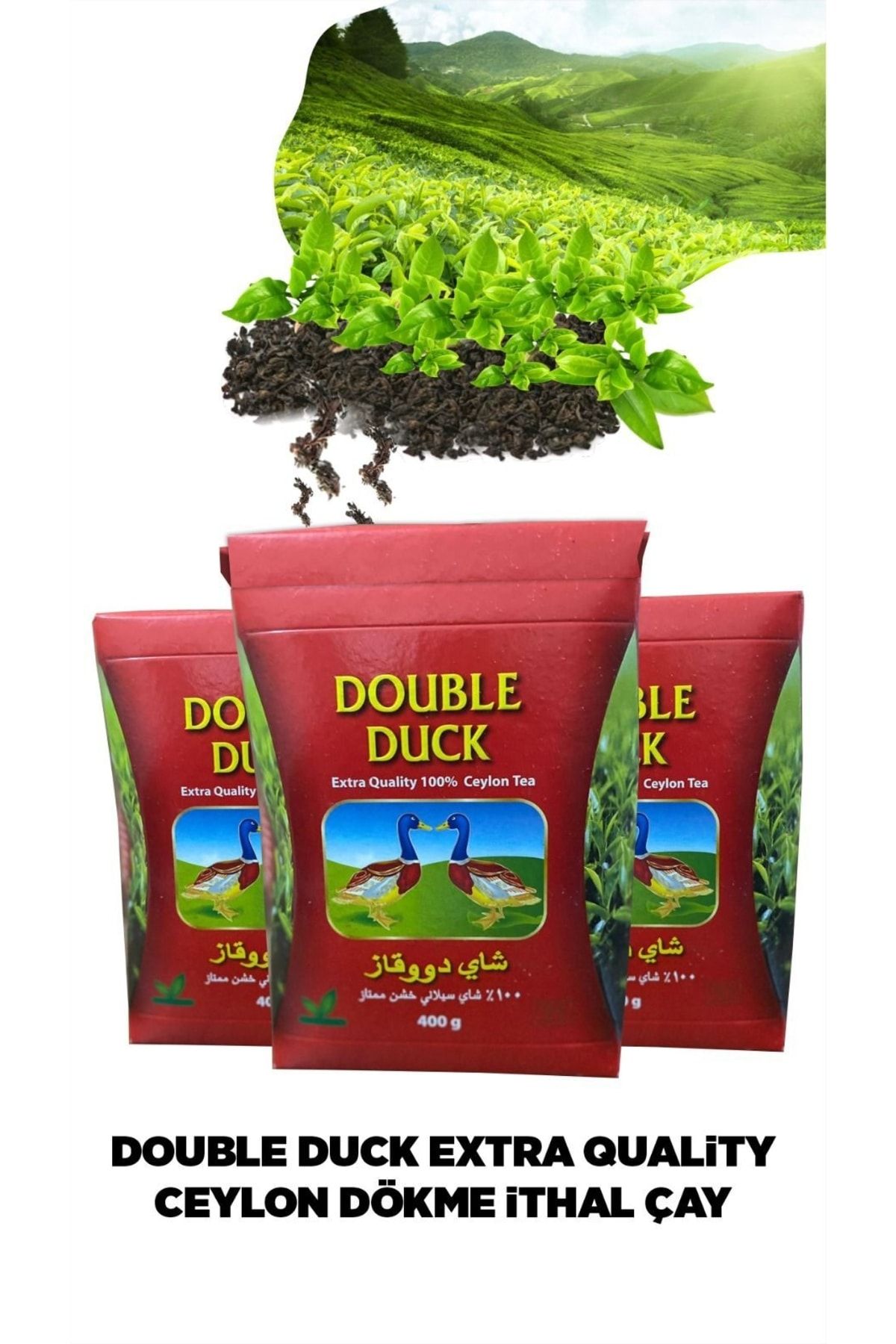 Mambocino Double Duck Ithal Seylan Çay 400 gr 3 Lü Avantaj Paketi
