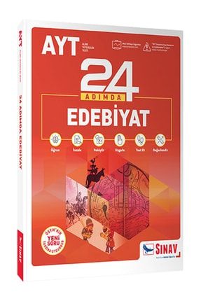 Sınav Yks Ayt Edebiyat 24 Adımda Konu Anlatımlı Soru Bankası 5039097