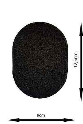 Ütü Ile Yapışan Arma - Patch - Dirsek Yama Modeli Siyah Renk (9CM X 12,5CM) UYA00056
