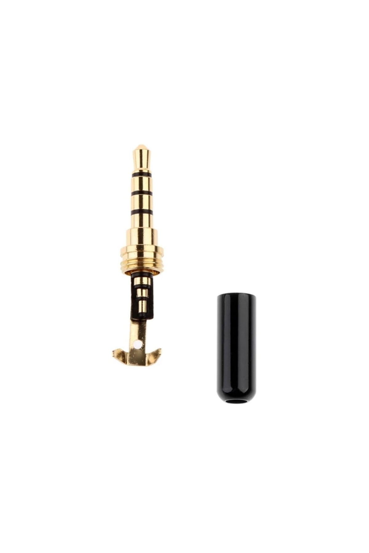 Daier 3.5mm Lehimli 4 Boğumlu Kulaklık Ve Mikrofon Jakı Siyah Renk