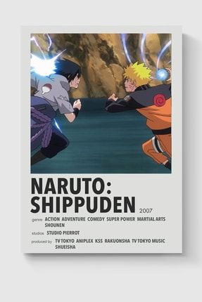 Naruto : Shippuden Anime Info Card Bilgi Kartı Minimalist Poster DUOFG200711