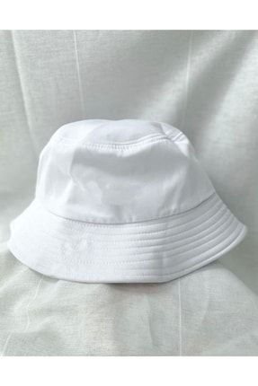 Beyaz Balıkçı Kova Şapka