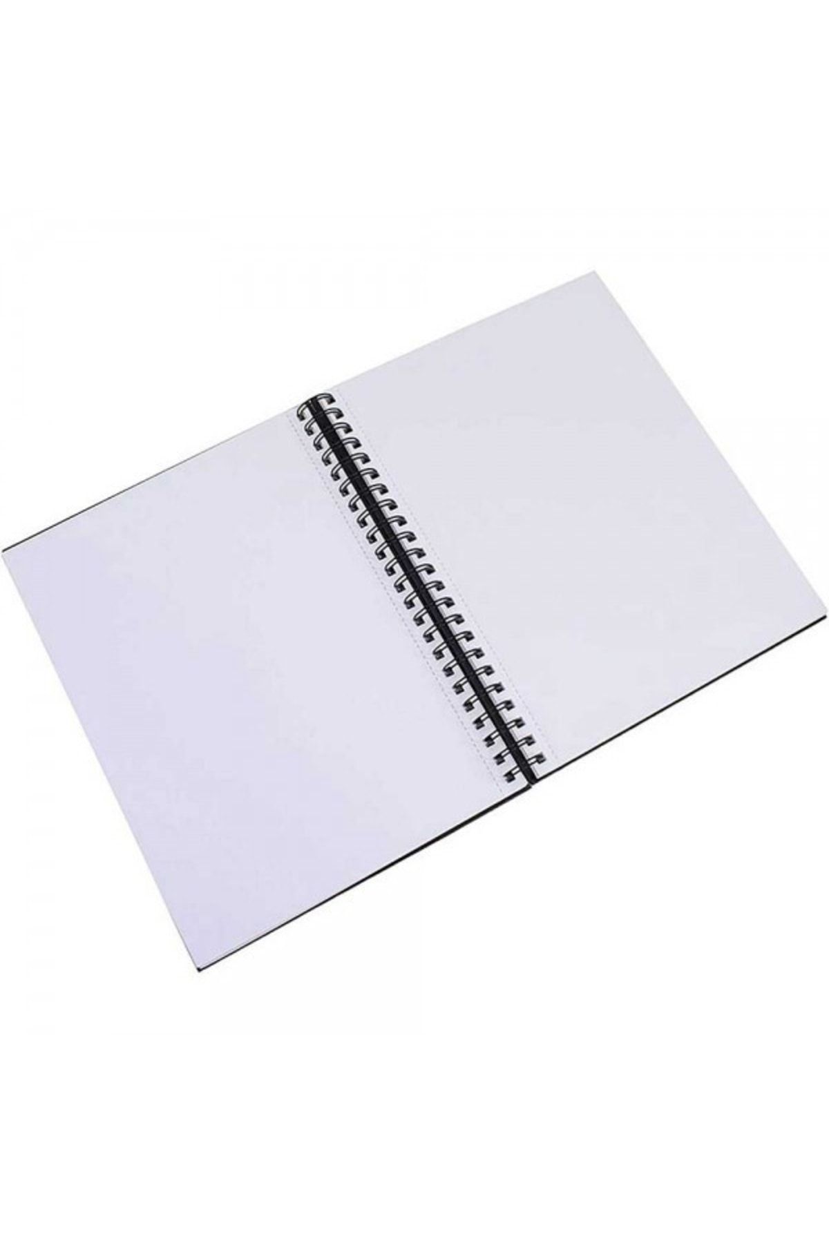 Winsor Newton-Winsor & Newton : Black Hard Covered Spiral Sketchbook : 170 Gr (50 Sheets) : A5 2
