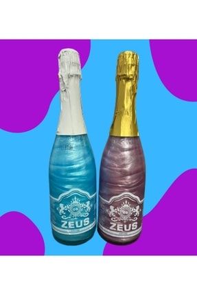 Taraftar Paketi Alkolsüz Simli Şampanya 2li Set (bordo-mavi) (alkolsüz Şampanya) ZEUS2BM