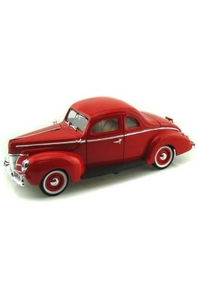 Motormax 1940 Ford Deluxe Kırmızı 1:18 Model Araba emr0158