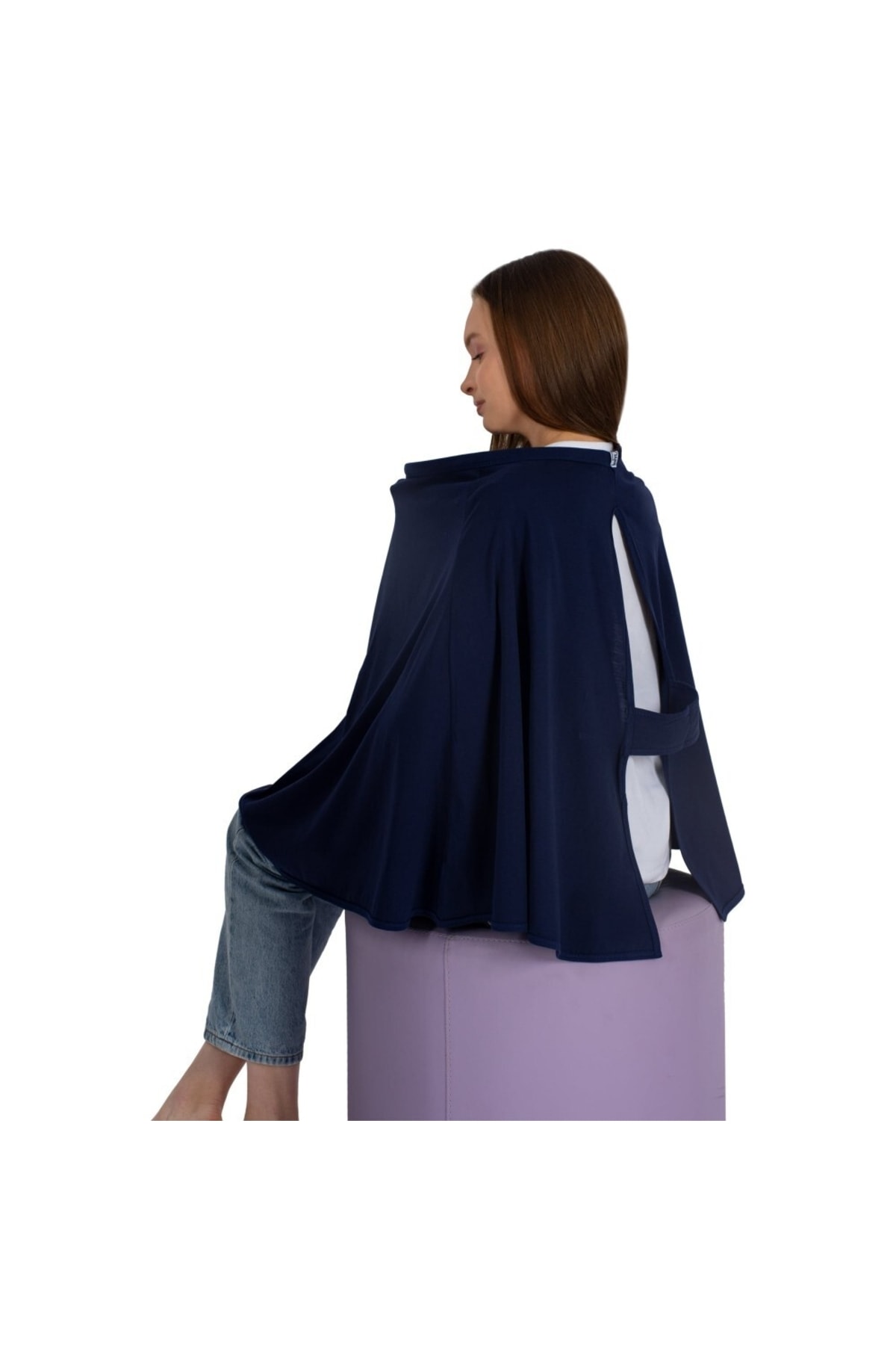 Sevi Bebe Panço Emzirme Örtüsü Art-338 Lacivert fotoğrafı 2 (önizleme)