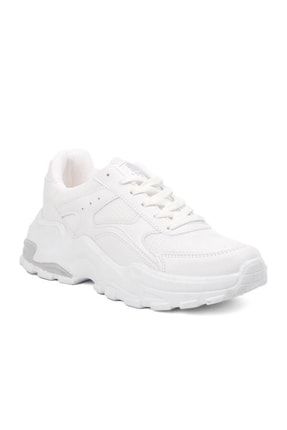 Beyaz Kadın Spor Sneaker HSS129029
