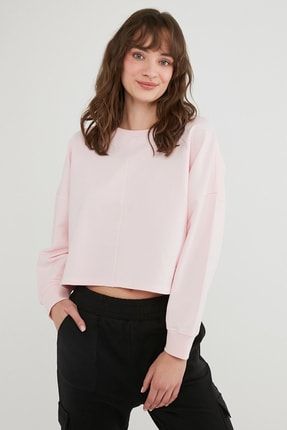 Kadın Crop Sweatshirt PHFC1QBW21IY-PN16