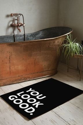 You Look Good Banyo Paspası Siyah YOULOOKGOODSİYAHPASPAS