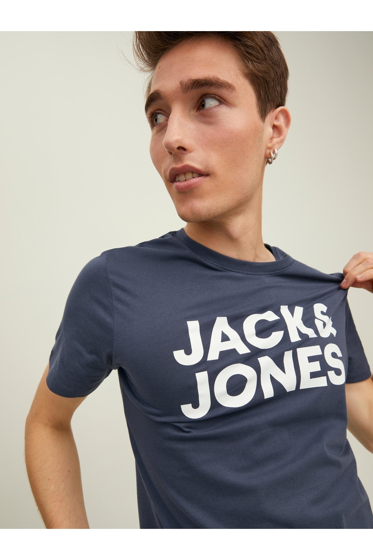 تیشرت مردانه آبی جک اند جونز | TYC00511964788 اورجینال - تصویر 4