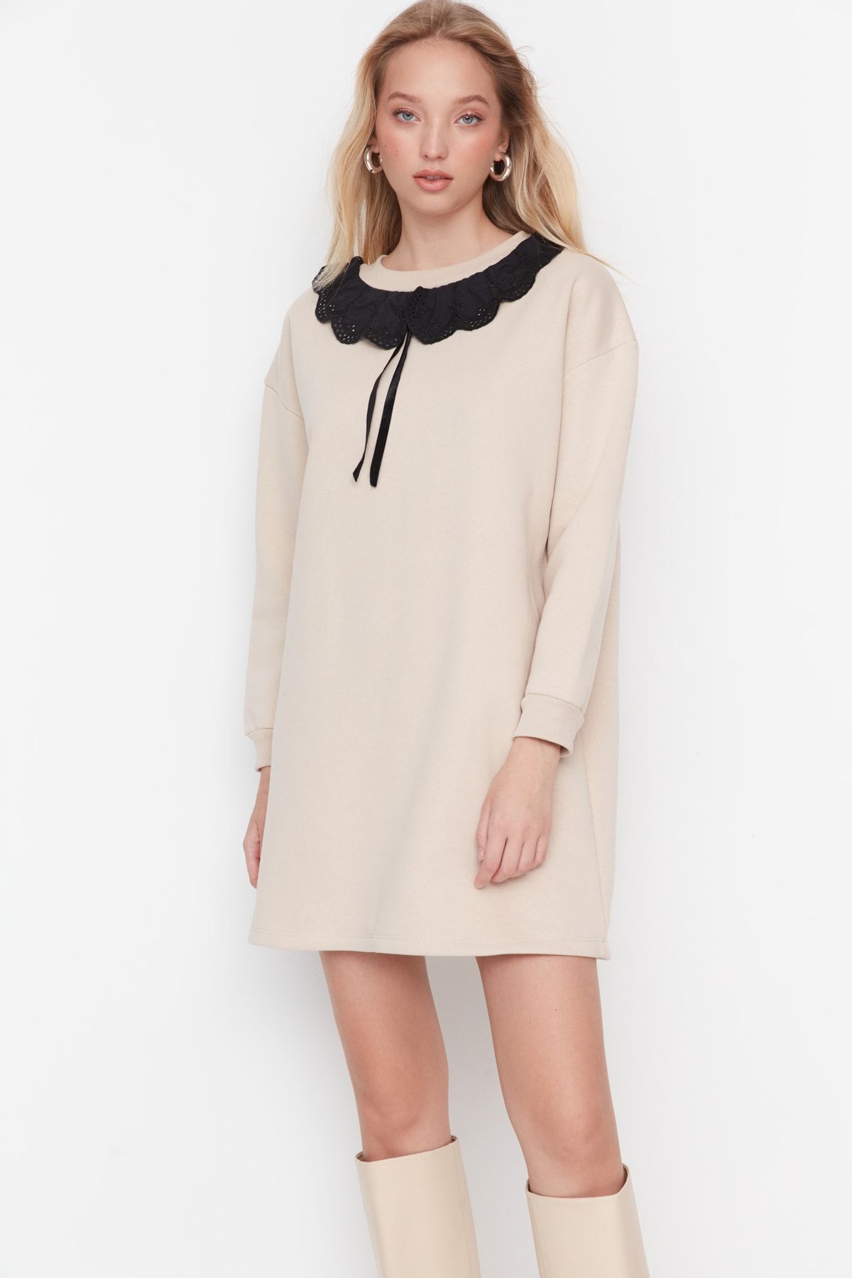 Trendyol Collection Kleid Beige Shift