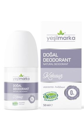 %100 Doğal Roll On Deodorant- Kokusuz- Vegan- Alkolsüz- Parabensiz- Parfümsüz 8699415870609