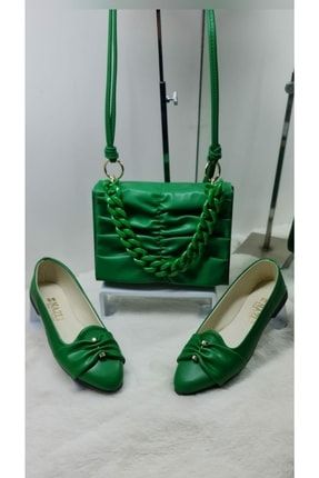 Yeşil Çanta Ve Ayakkabı Kombini TYC00513030109