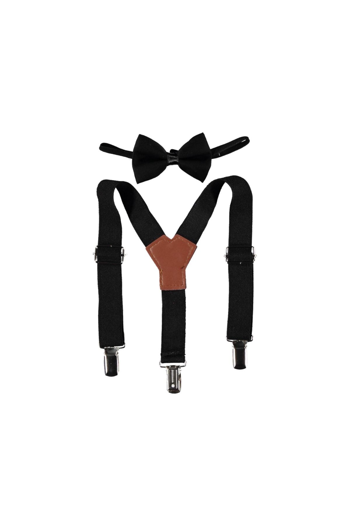 Balgüneş Tekstil Set Curea Papion - Negru - 5-8 Ani Unisex - Single Dimension